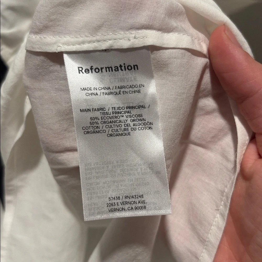 REFORMATION Kenna short sleeve top